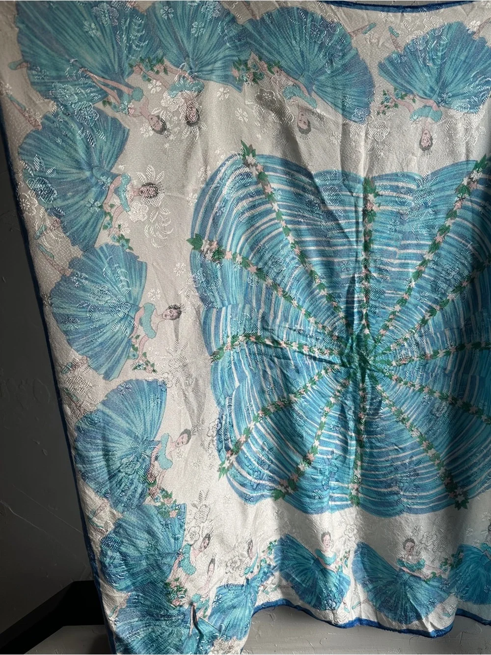 Vintage Blue Ballerina‎ Ballet Scarf Balletcore Coquette Cottagecore Whimsical